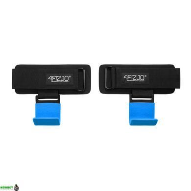 Гачки для перекладини та тяги 4FIZJO Hooks Black/Blue (P-5907739314772)