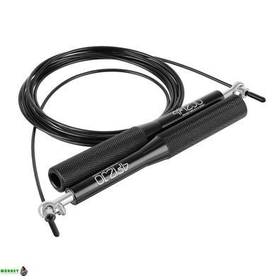 Скакалка швидкісна для кросфіту 4FIZJO Speed Rope Black (P-5907222931165)