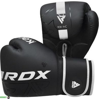 Боксерские перчатки RDX F6 Kara Matte White 10 унций (капа в комплекте)