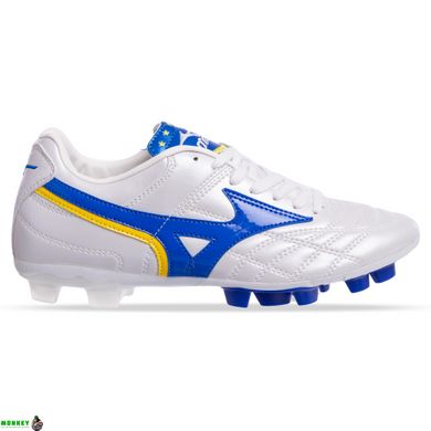 Бутсы футбольная обувь MIZUN OB-0836-BKR размер 41-45 (верх-TPU, подошва-термополиуретан (TPU), белый-синий)