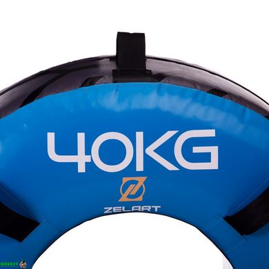 Шина для кросфіта Zelart FI-2610-40 40кг синій