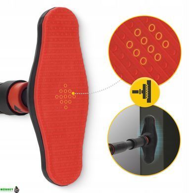 Турник раздвижной 4FIZJO ULTRA 66-100 см Black/Red (P-5905973400336)