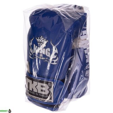 Рукавички боксерські дитячі шкіряні TOP KING TKBGKC Синій S (4 унції) 3-5 років