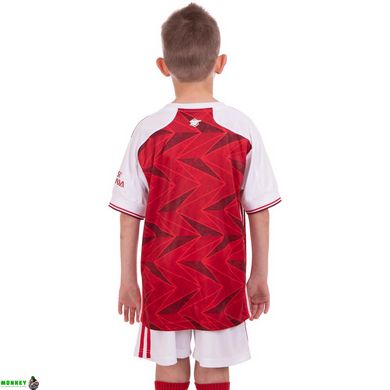 Форма футбольная детская с символикой футбольного клуба ARSENAL домашняя 2021 SP-Planeta CO-2485 8-14 лет красный-белый