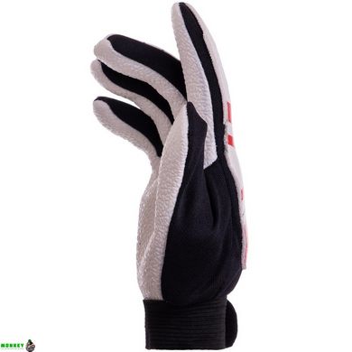 Воротарські рукавиці дитячі CHELSEA BALLONSTAR FB-0028-01 розмір 5-8 червоний-білий-чорний