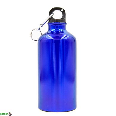 Бутылка для воды алюминиевая с карабином SP-Planeta 500 мл L-500 (цвета в ассортименте)
