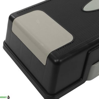 Степ-платформа Zelart FI-6291 70-75x25x12-23см чорний-помаранчевий