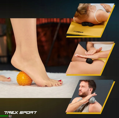 Набор массажных мячей Trex Sport TX-005MSC 5в1 для йоги и фитнеса EPP