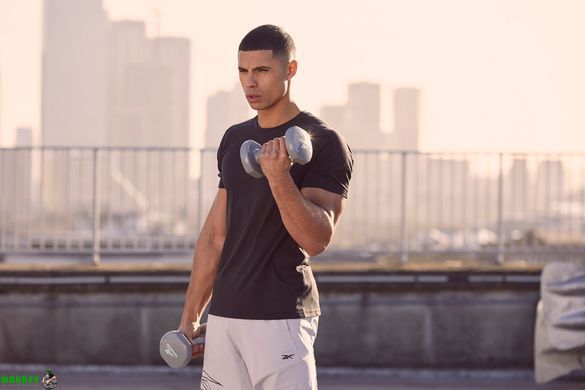 Гантели для фитнеса Reebok Dumbbells серый Уни 5 кг