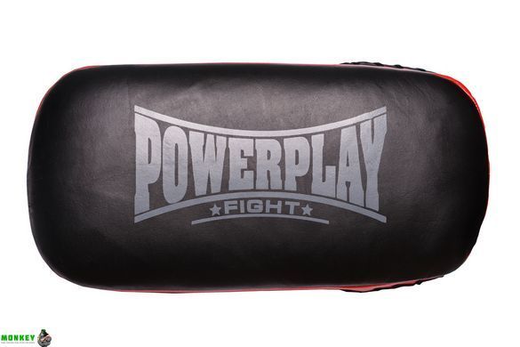 Пади для тайського боксу PowerPlay 3064 чорно-червоні шкіра