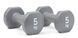 Гантели для фитнеса Reebok Dumbbells серый Уни 5 кг