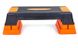 Степ-платформа Zelart FI-6291 70-75x25x12-23см черный-оранжевый