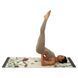 Коврик для йоги Льняной (Yoga mat) Record FI-7157-2 размер 183x61x0,3см с цветочным принтом