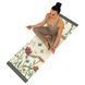 Коврик для йоги Льняной (Yoga mat) Record FI-7157-2 размер 183x61x0,3см с цветочным принтом