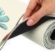 Коврик для йоги Льняной (Yoga mat) Record FI-7157-2 размер 183x61x0,3см с цветочным принтом