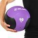 М'яч медичний медбол Zelart Medicine Ball FI-5121-10 10кг фіолетовий-чорний
