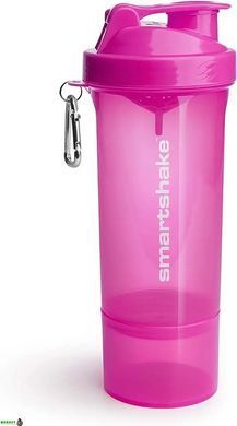 Шейкер спортивний SmartShake Slim 500ml Neon Pink