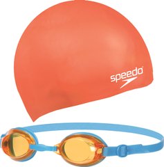 Набор для плавания Speedo JET V2 SWIM SET JU оранжевый детский OSFM арт 8-09302B996-1