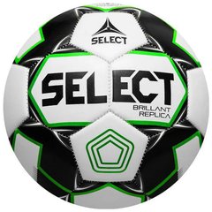 Мяч футбольный Select Brillant Replica Ukraine PFL бело-зеленый Уни 5