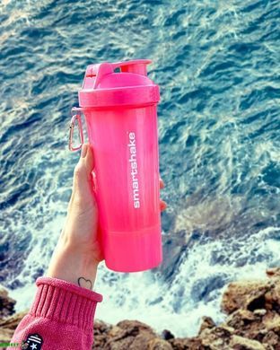 Шейкер спортивний SmartShake Slim 500ml Neon Pink