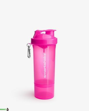 Шейкер спортивний SmartShake Slim 500ml Neon Pink