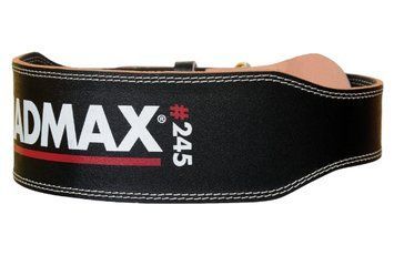 Пояс для тяжелой атлетики MadMax MFB-245 Full leather кожаный Black L