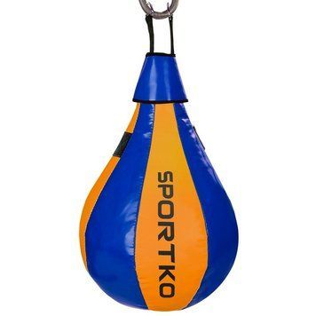 Груша набивна підвісна SPORTKO GP-3 Синій-помаранчевий 60x35см