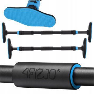 Турнік розсувний 4FIZJO ULTRA 66-100 см Black/Blue (P-5905973400329)