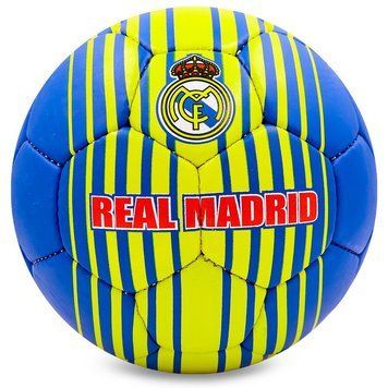 Мяч футбольный №5 Гриппи 5сл. REAL MADRID BALLONSTAR FB-6702 (№5, 5 сл., сшит вручную)