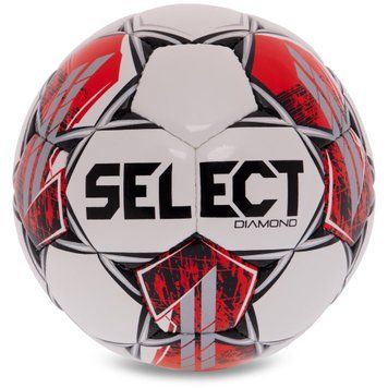 Мяч футбольный SELECT DIAMOND V23 №4 белый-красный