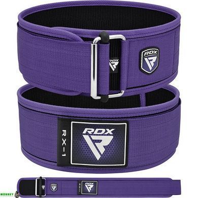 Пояс для тяжелой атлетики RDX RX1 Weight Lifting Belt Purple XS