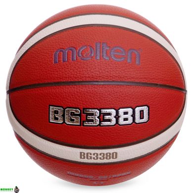 М'яч баскетбольний Composite Leather №6 MOLTEN B6G3380 помаранчевий