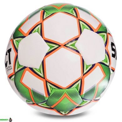 Мяч футзальный №4 SELECT FUTSAL ATTACK (FPUG 1100, белый-зеленый-оранжевый)