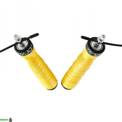 Скакалка швидкісна для кросфіту 4FIZJO Speed Rope PRO+ Yellow (P-5907739311030)