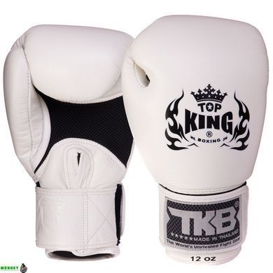 Рукавички шкіряні боксерські TOP KING Ultimate AIR TKBGAV Чорний 8 унції