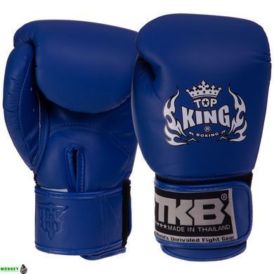 Рукавички боксерські дитячі шкіряні TOP KING TKBGKC Синій M (6 унцій) 6-8 років
