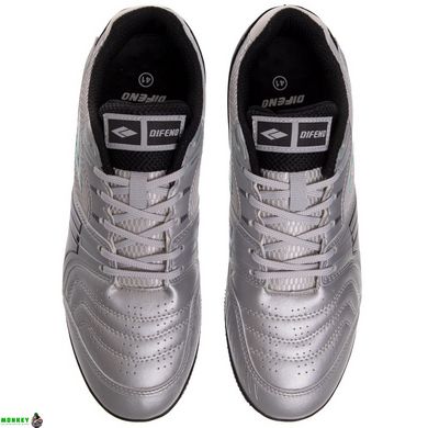 Взуття для футзалу чоловіче OWAXX A20601-2 розмір 40-45 срібний-чорний-бірюзовий