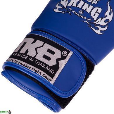 Рукавички боксерські дитячі шкіряні TOP KING TKBGKC Синій M (6 унцій) 6-8 років