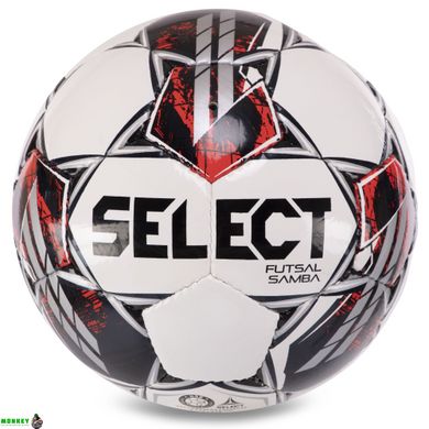 Мяч для футзала SELECT FUTSAL SAMBA FIFA BASIC №4 белый-серый