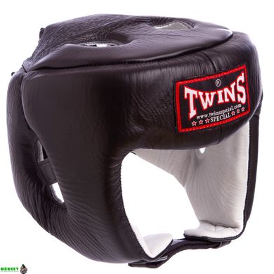 Шолом боксерський відкритий з посиленим захистом верхівки шкіряний TWINS HGL-4 (р-р S-XL, кольори в асортименті)