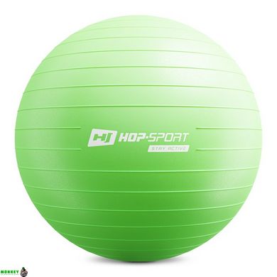 Фітбол Hop-Sport 65см зелений + насос 2020