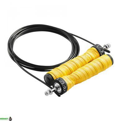 Скакалка швидкісна для кросфіту 4FIZJO Speed Rope PRO+ Yellow (P-5907739311030)