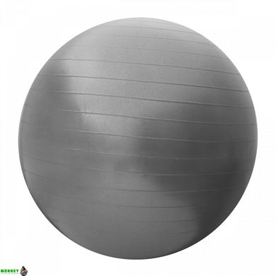 М'яч для фітнесу (фітбол) SportVida 55 см Anti-Burst SV-HK0286 Grey