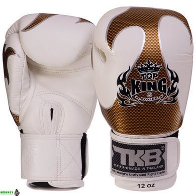 Перчатки боксерские кожаные TOP KING EmPower TKBGEM-01 Черный-золотой 16 унции