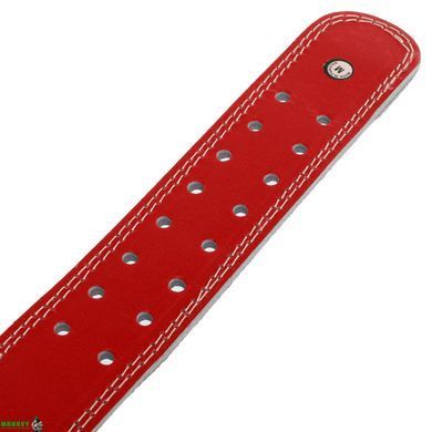 Пояс атлетический кожаный FAIRTEX 167076 S ширина-15см красный