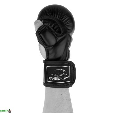 Перчатки для MMA PowerPlay 3026 Черные S