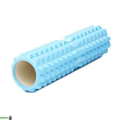 Массажный ролик Cornix EVA 45 x 14 см (валик, роллер) XR-0335 Sky Blue