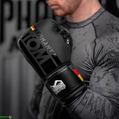 Боксерские перчатки Phantom Germany Black 10 унций (капа в подарок)