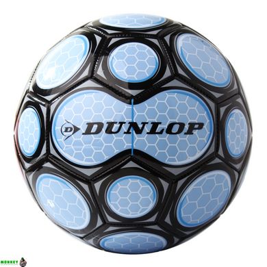 Футбольный мяч Dunlop Football голубой+черный