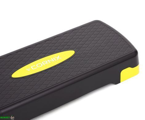 Степ-платформа 2-ступінчаста Cornix 68 х 28 х 10-15 см XR-0192 Black/Yellow